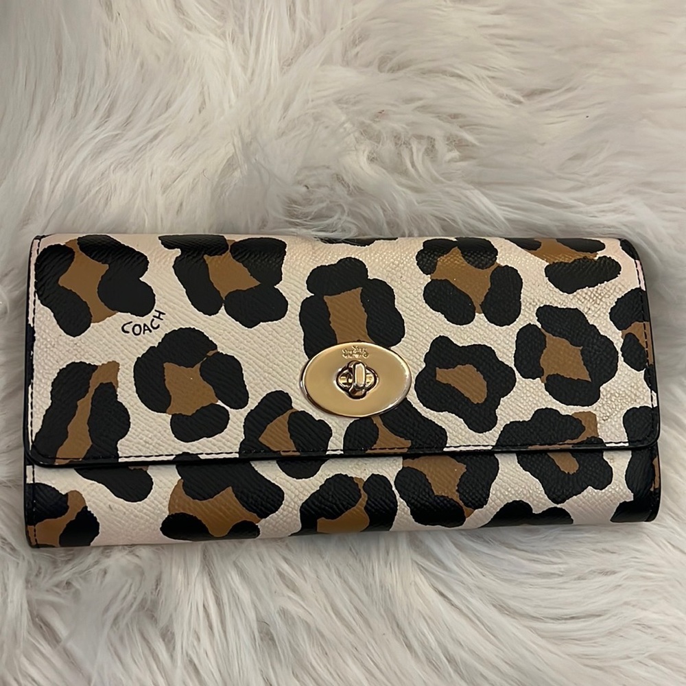 Leopard Coach Wallet